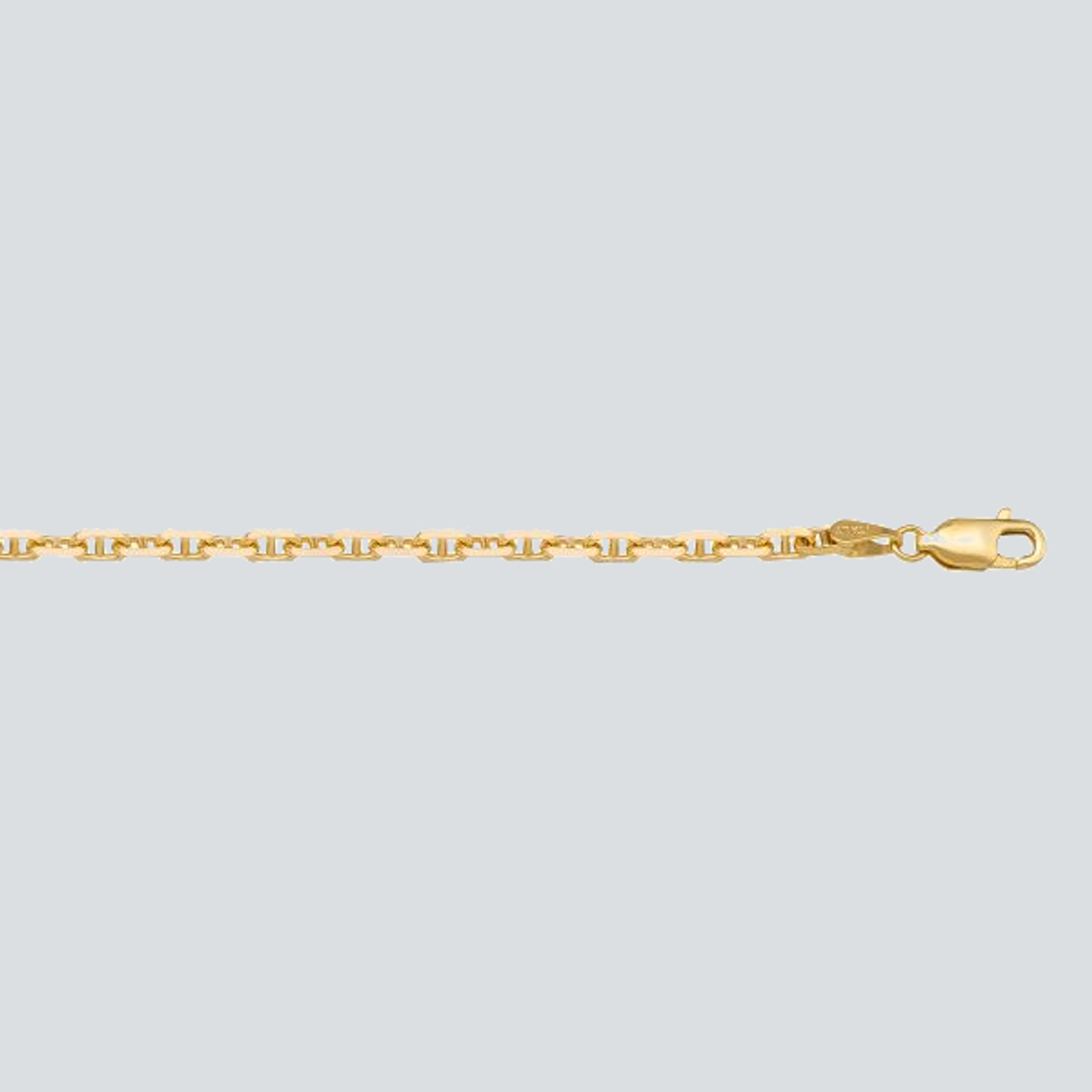 N118 - YELLOW GOLD SOLID ANCHOR LINK