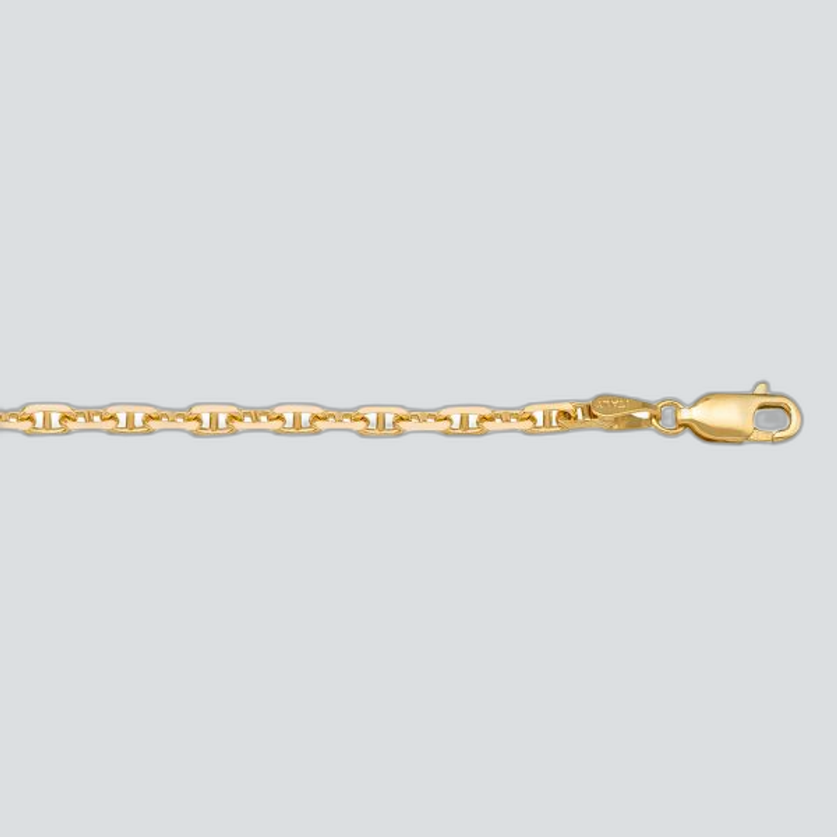 N119 - YELLOW GOLD SOLID ANCHOR LINK