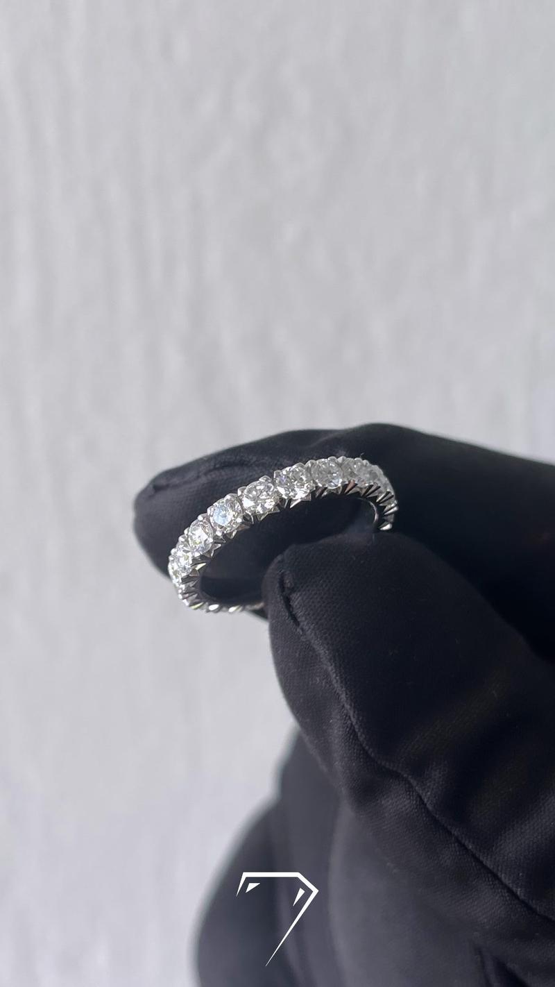Round Stone Eternity Band