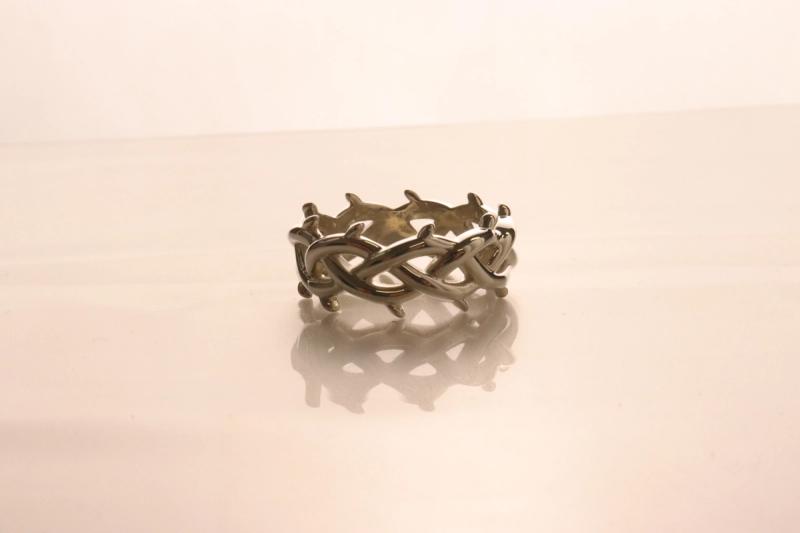 Sterling Silver Crown of Thorns Band