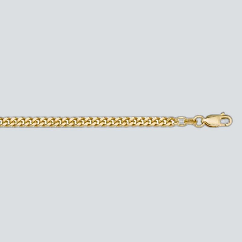 N105 - YELLOW GOLD SOLID CURB LINK