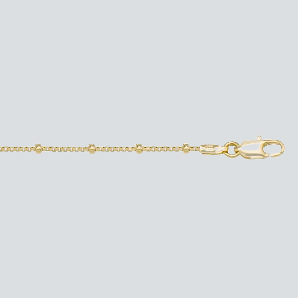 N901 - YELLOW GOLD STATION BEAD LINK
