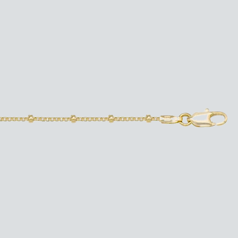 N901 - YELLOW GOLD STATION BEAD LINK