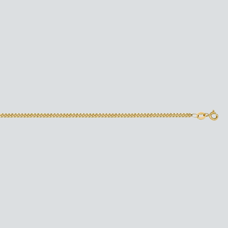 N101-LT - YELLOW GOLD SOLID CURB LINK