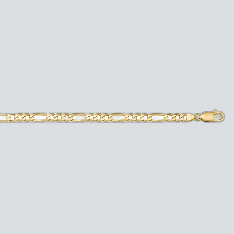 N305 - YELLOW GOLD SOLID FIGARO LINK