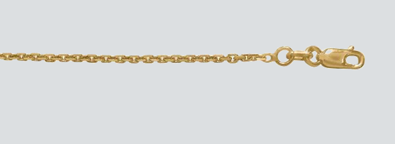 N141 YELLOW GOLD OVAL CABLE LINK