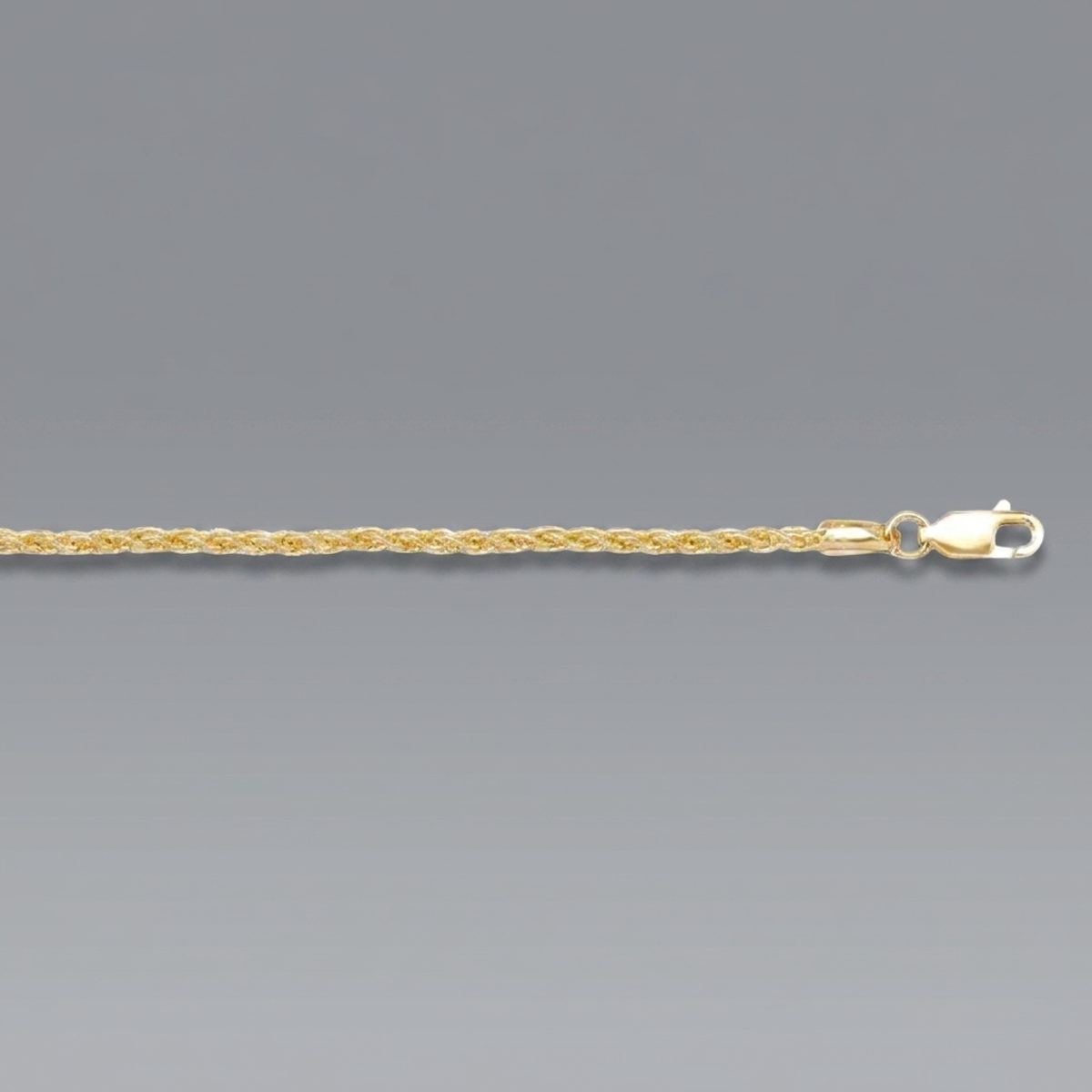 Gold Round Wheat Chain 7.3mm - 14K solid gold chain