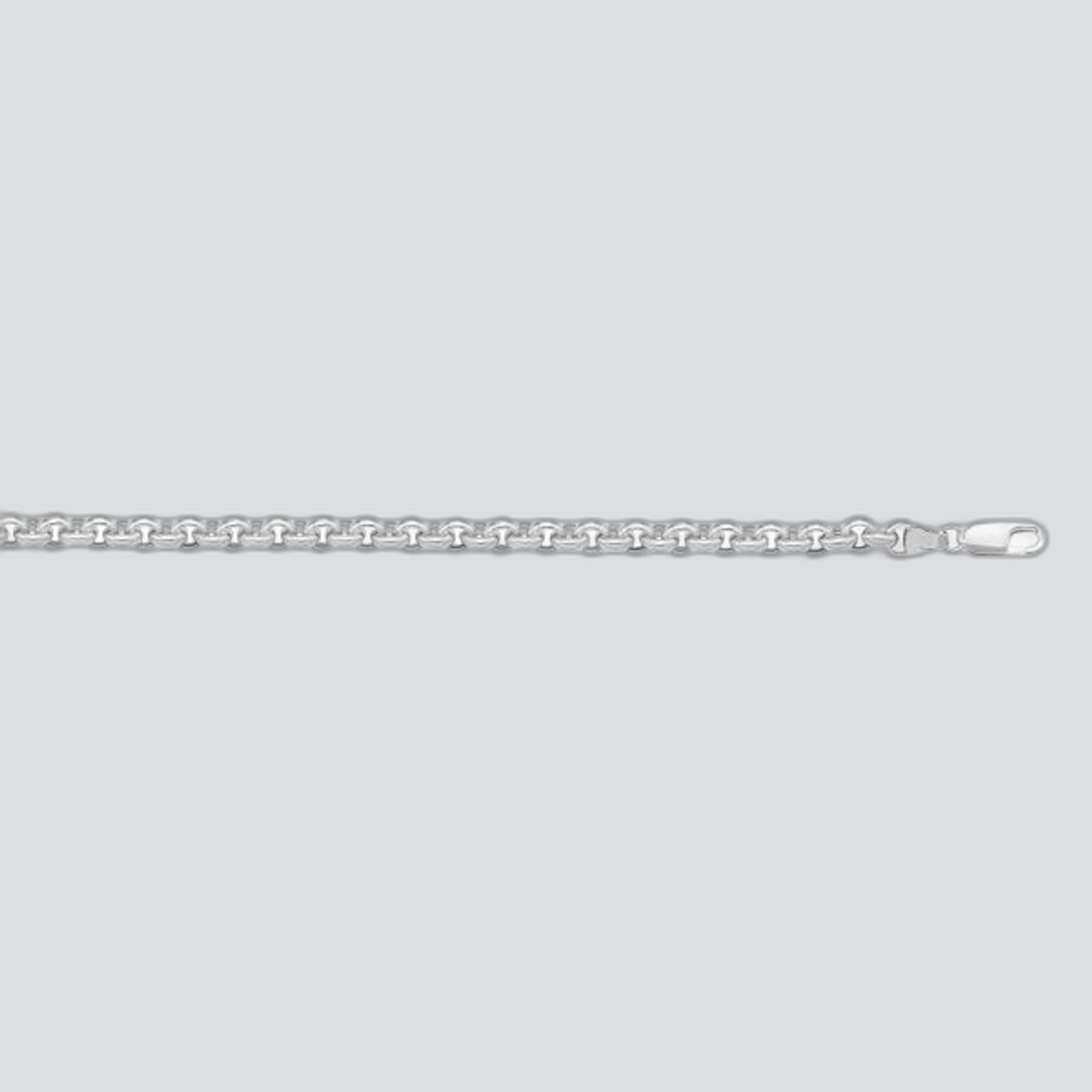 N607W - WHITE GOLD HOLLOW ROLO LINK