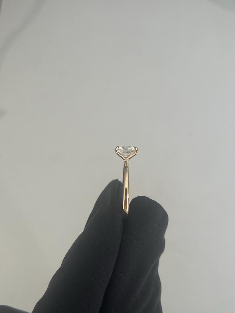 Yellow Gold Oval Solitaire Engagement Ring