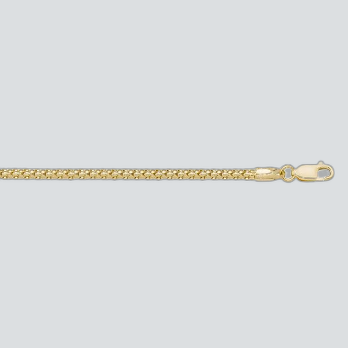 N415 - YELLOW GOLD HOLLOW POPCORN LINK