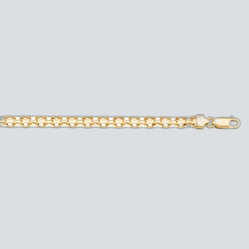 N502 - YELLOW GOLD SOLID BISMARK LINK