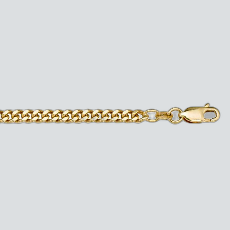 N108 - YELLOW GOLD SOLID CURB LINK