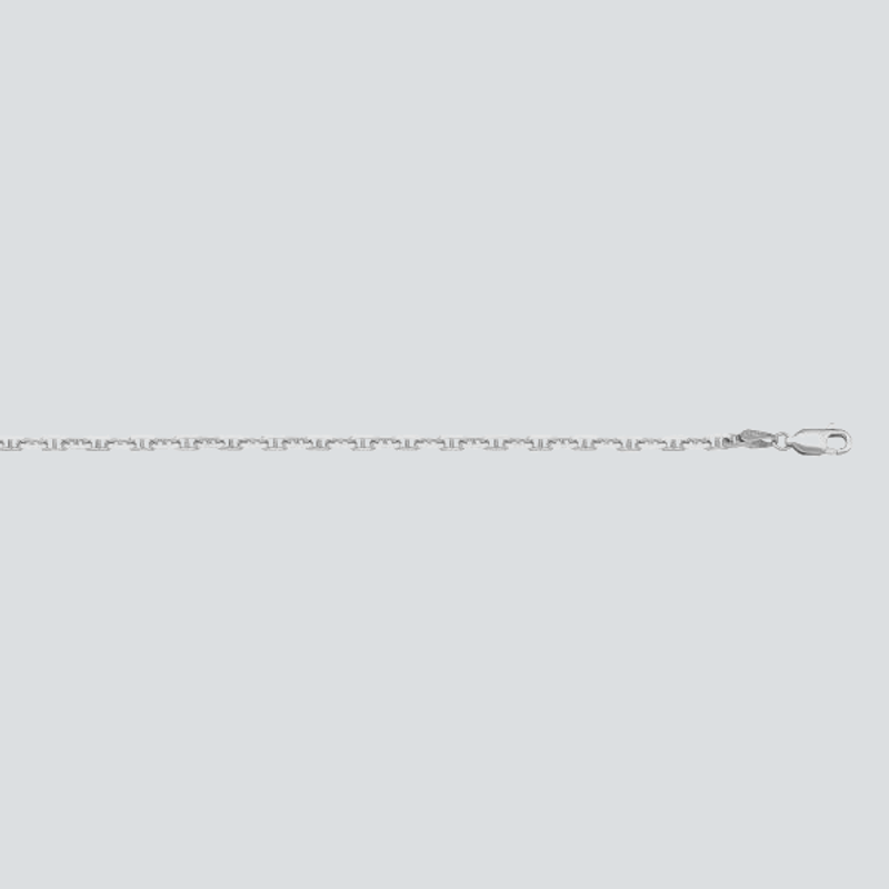 N1014 - WHITE GOLD SOLID ANCHOR LINK