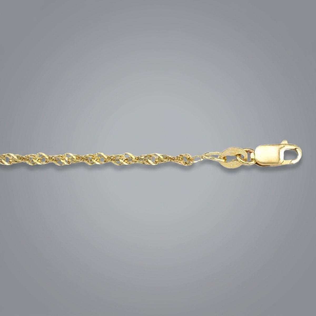 Gold Singapore Chain 2.7mm - 10K hollow gold chain
