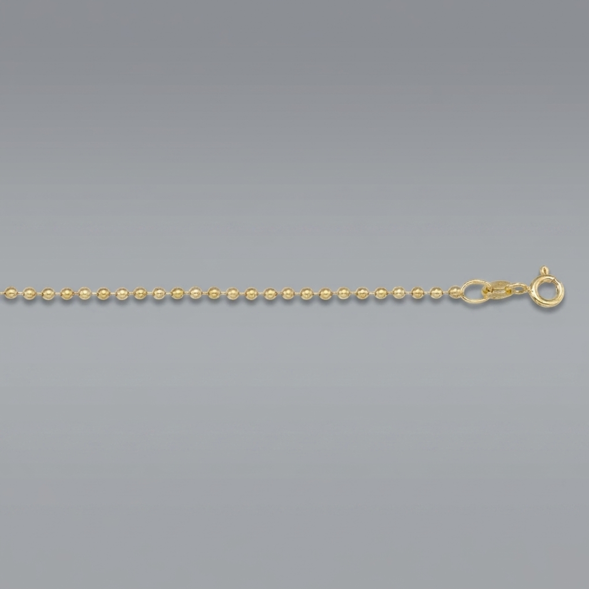 Gold Bead Chain 1.2mm - 14K solid gold chain