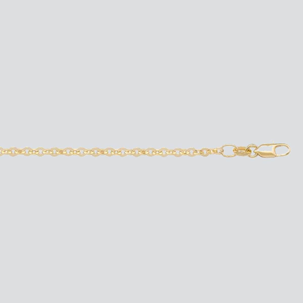 N124 - YELLOW GOLD SOLID CABLE LINK