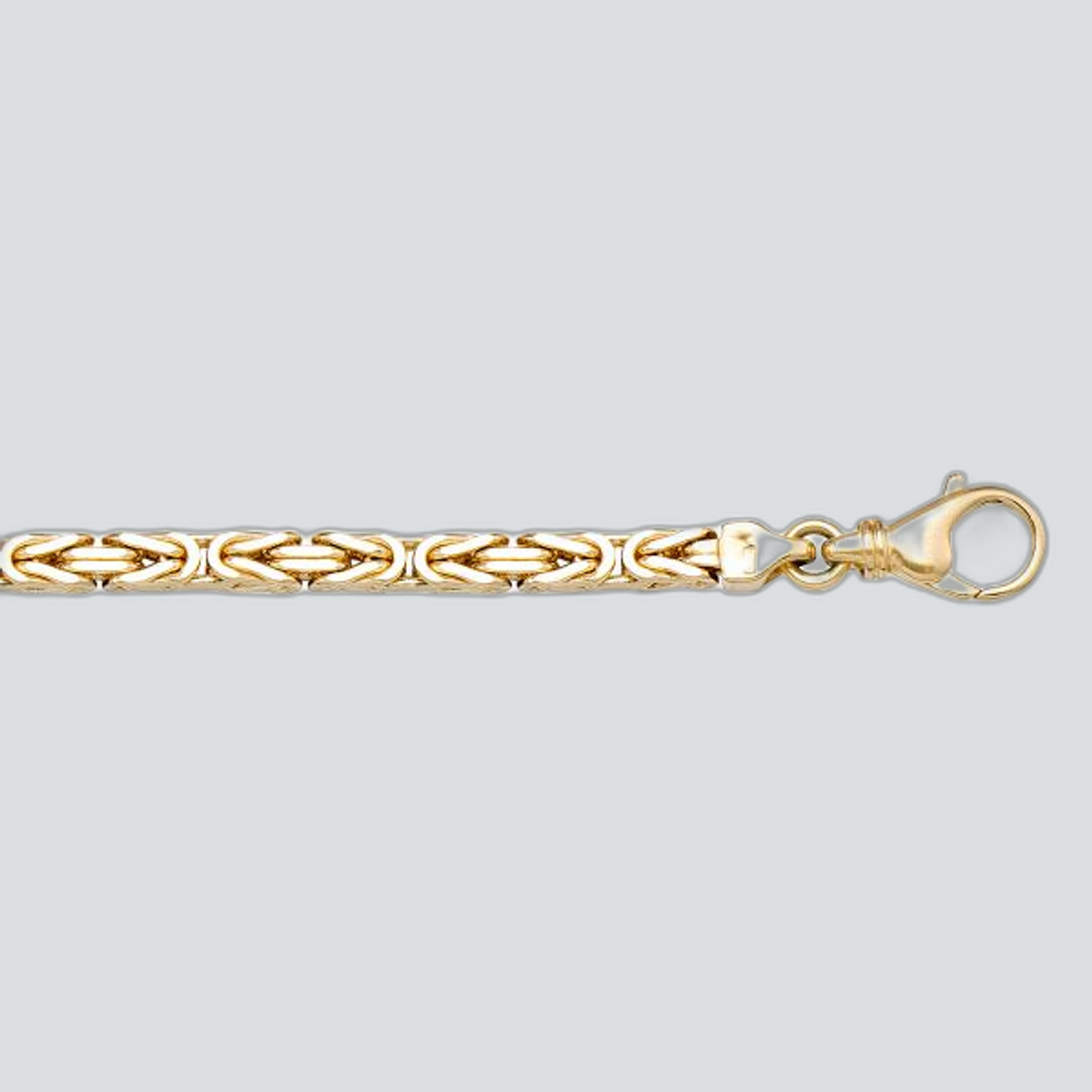 N516 - YELLOW GOLD SOLID BYZANTINE LINK