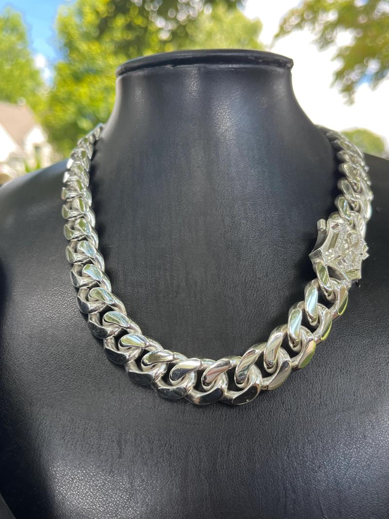 Sterling Silver Miami Cuban Link Choker