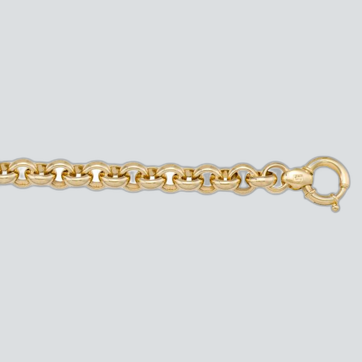 N609 - YELLOW GOLD HOLLOW ROLO LINK