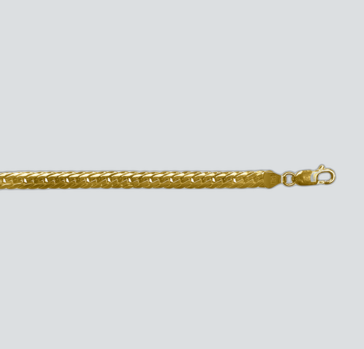 N510 YELLOW GOLD HOLLOW HERRING BONE 6MM