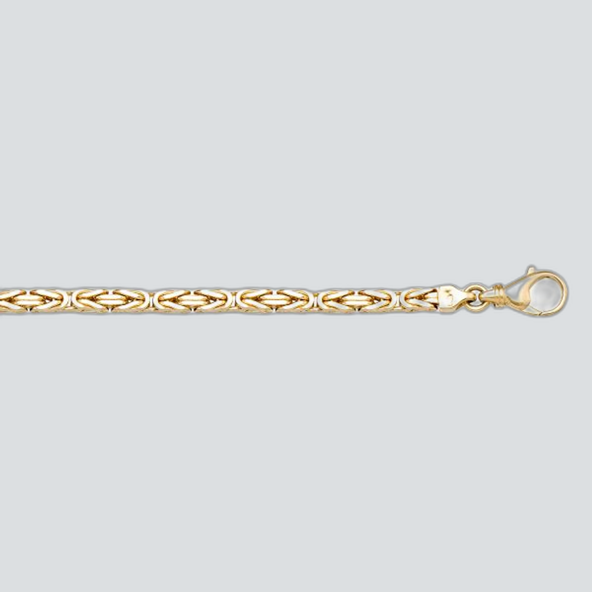N514 - YELLOW GOLD SOLID BYZANTINE LINK