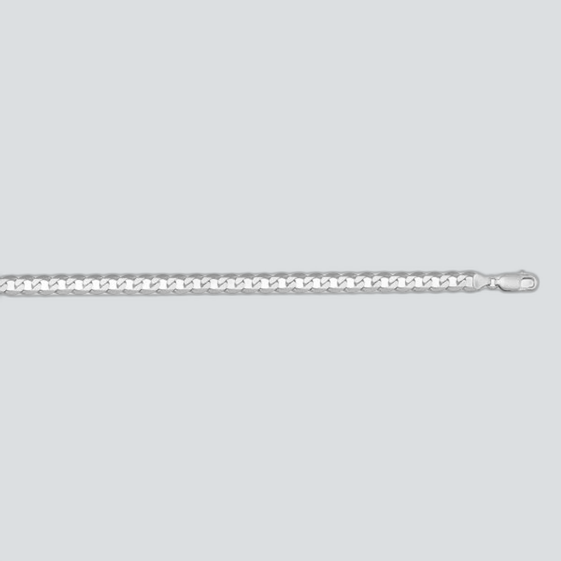 N203W - WHITE GOLD SOLID OPEN LINK