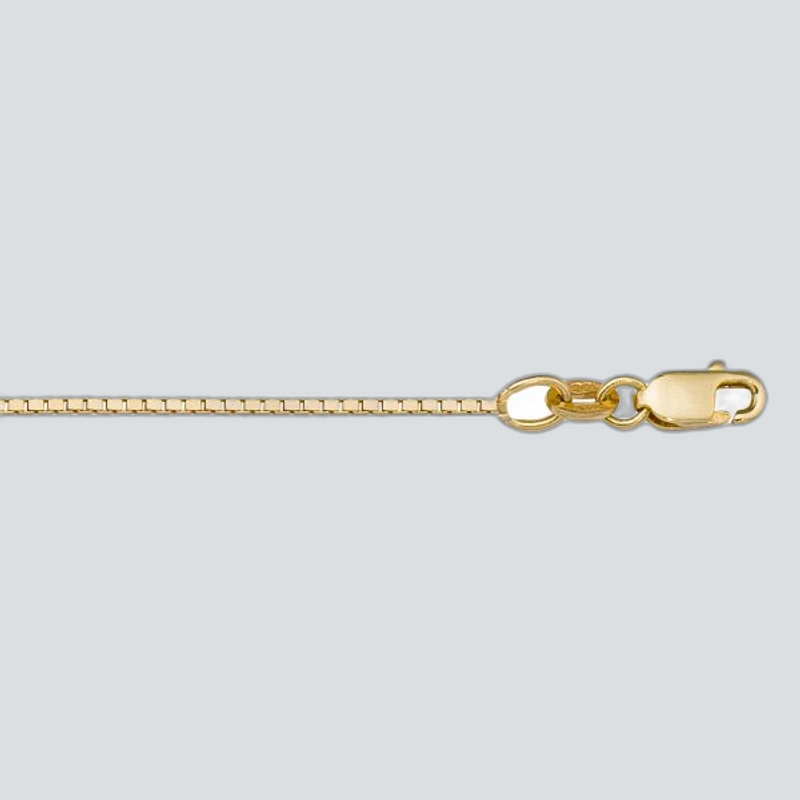 N111 - YELLOW GOLD SOLID BOX LINK