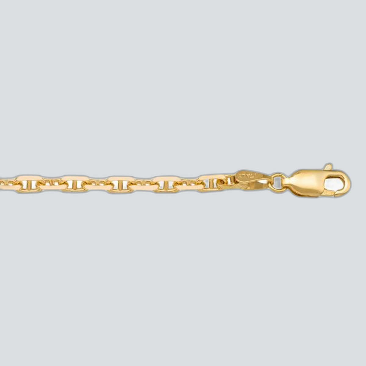 N120 - YELLOW GOLD SOLID ANCHOR LINK