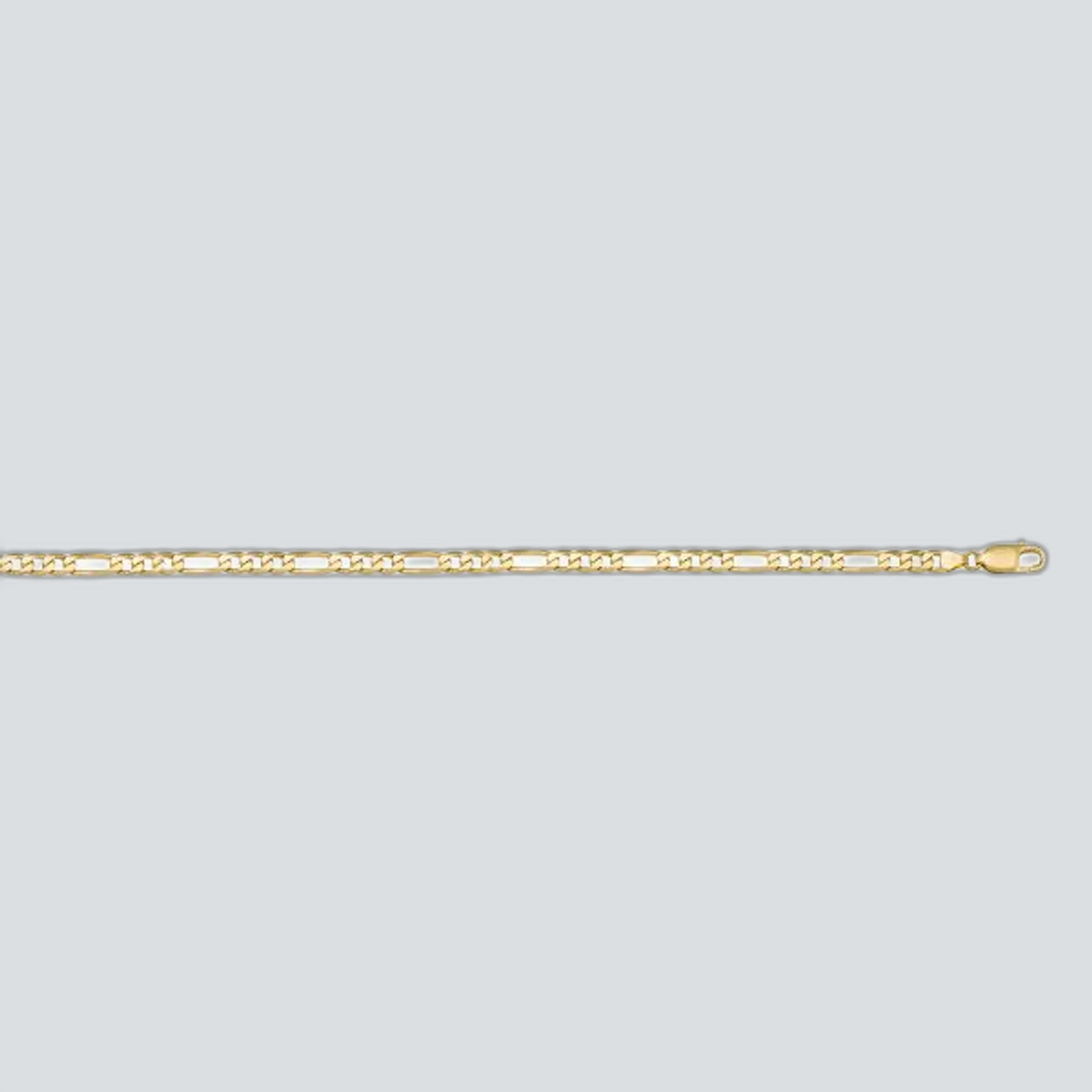 N303 - YELLOW GOLD SOLID FIGARO LINK