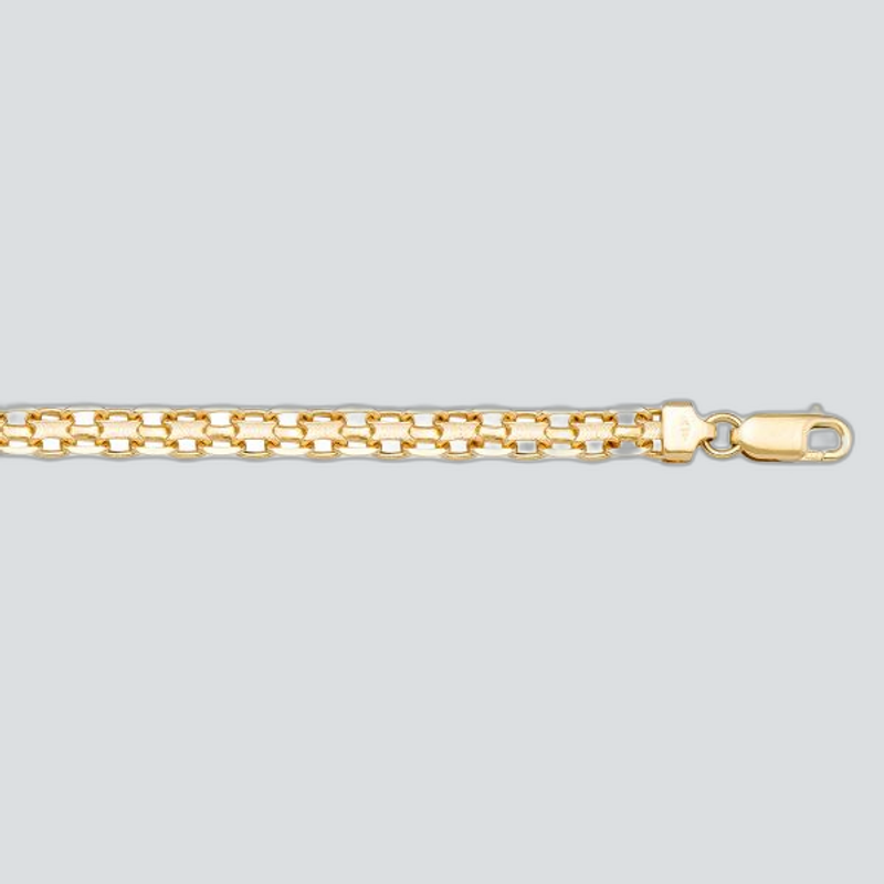 N503 - YELLOW GOLD SOLID BISMARK LINK