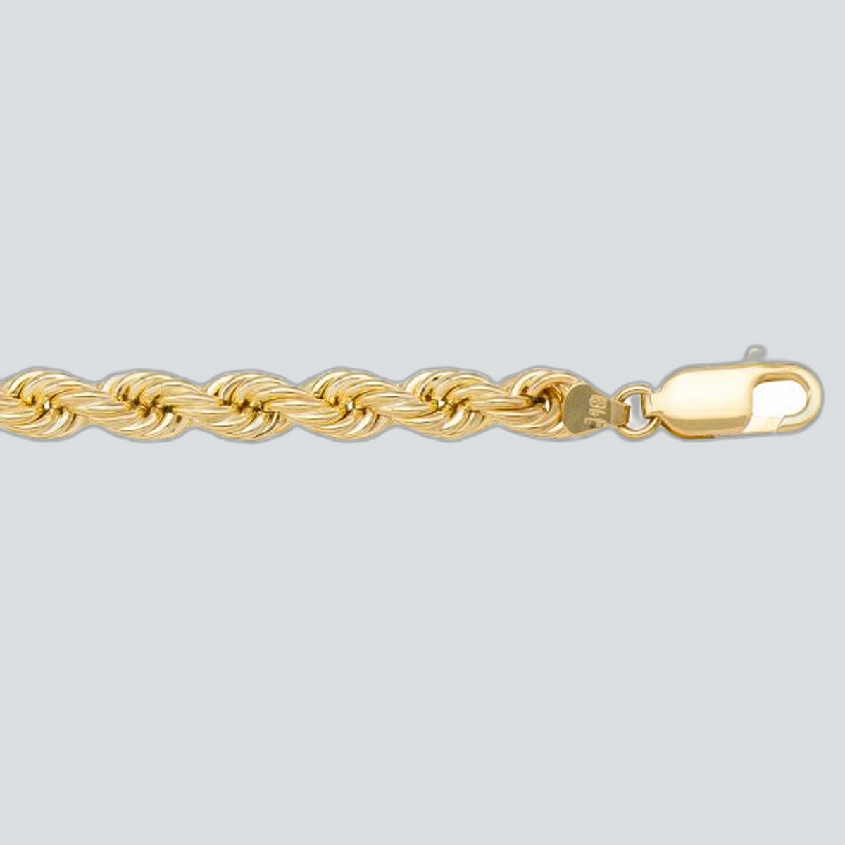N622 YELLOW GOLD HOLLOW ROPE (8MM)