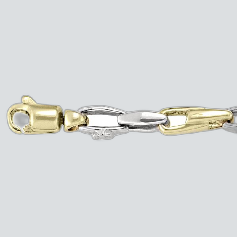 N824 TWO TONE SOLID ROUND LINK
