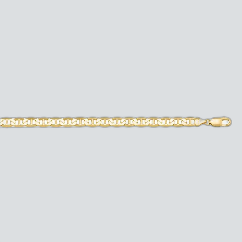 N315 - YELLOW GOLD SOLID FLAT ANCHOR LINK