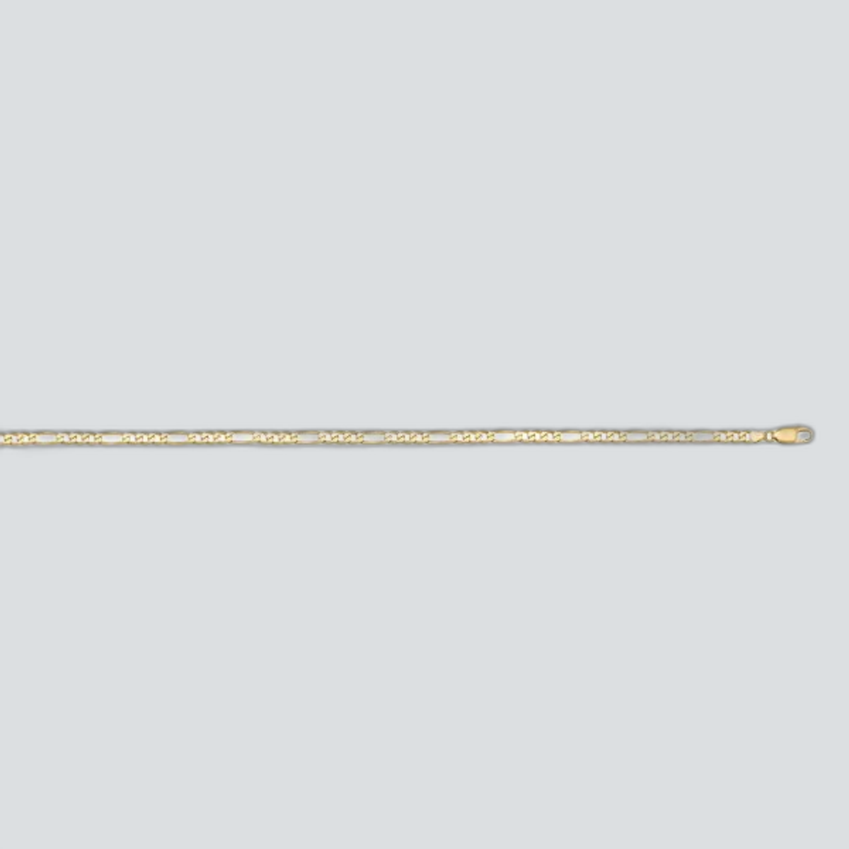 N302 - YELLOW GOLD SOLID FIGARO LINK