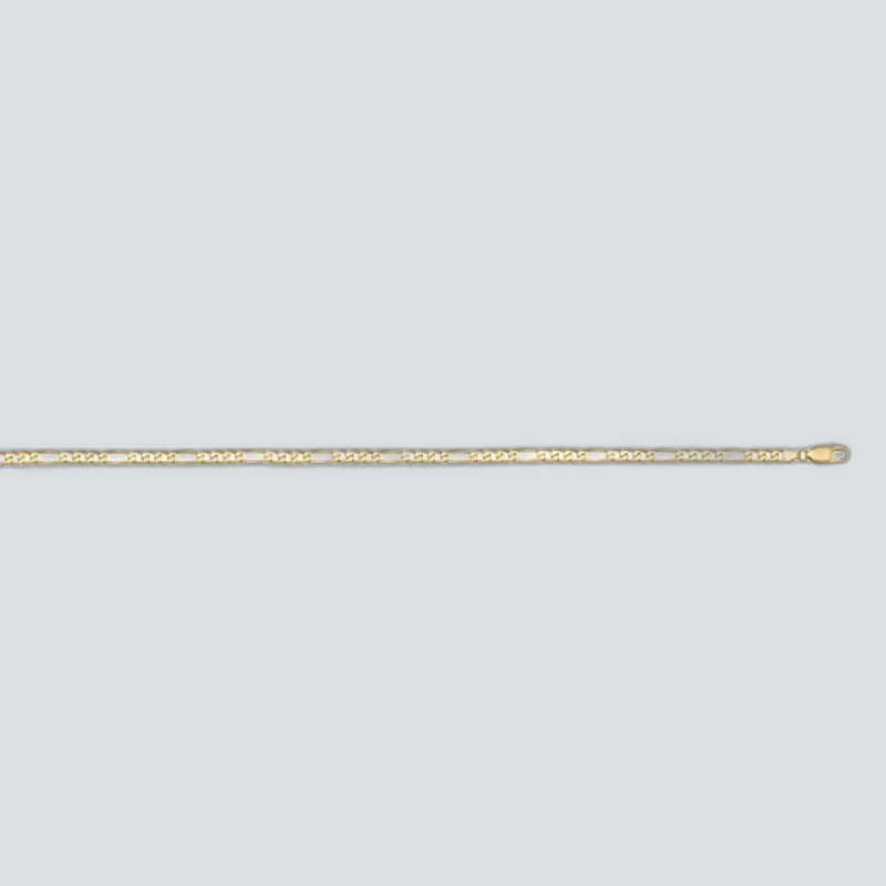 N302 - YELLOW GOLD SOLID FIGARO LINK