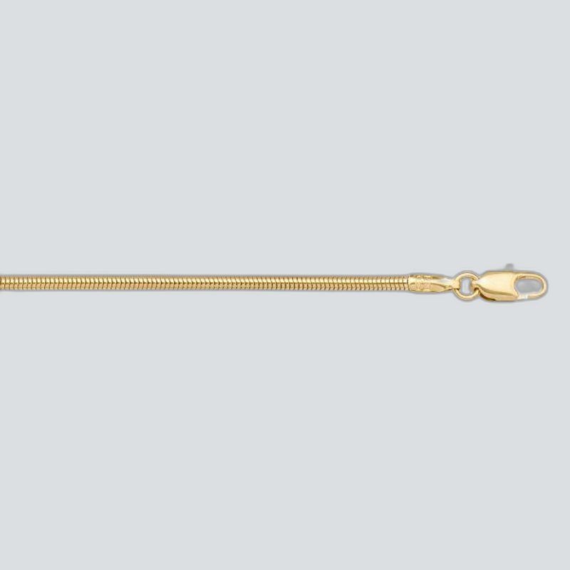 N131 - YELLOW GOLD ROUND SNAKE LINK
