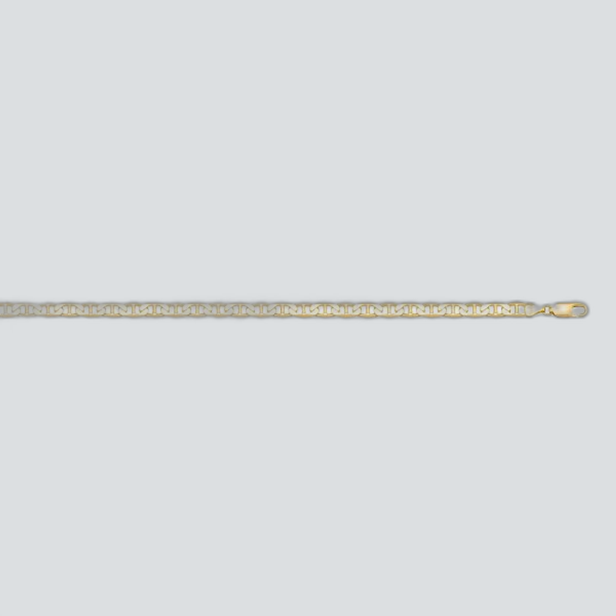 N312 - YELLOW GOLD SOLID FLAT ANCHOR LINK