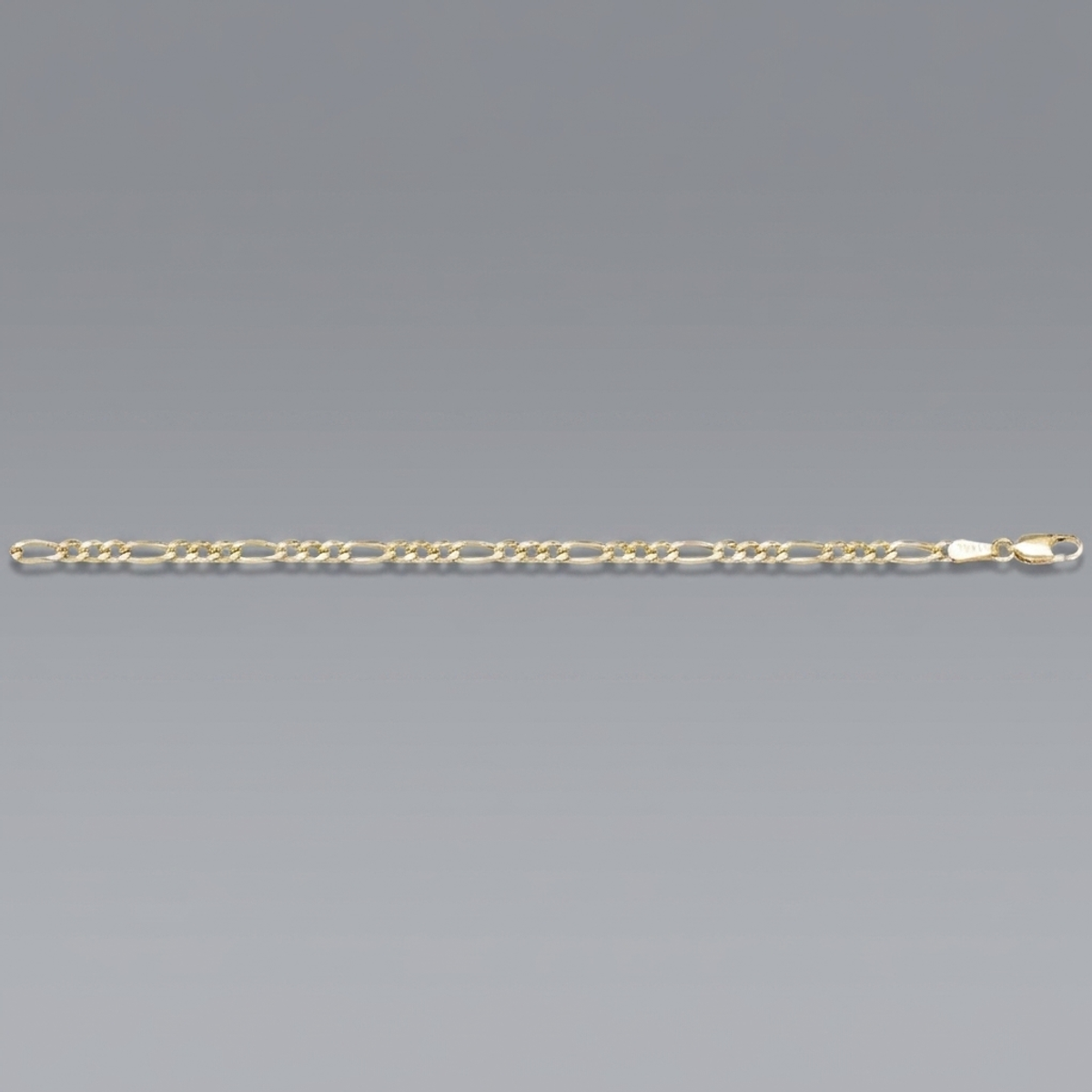 Gold Figaro Chain 3.4mm - 14K hollow gold chain