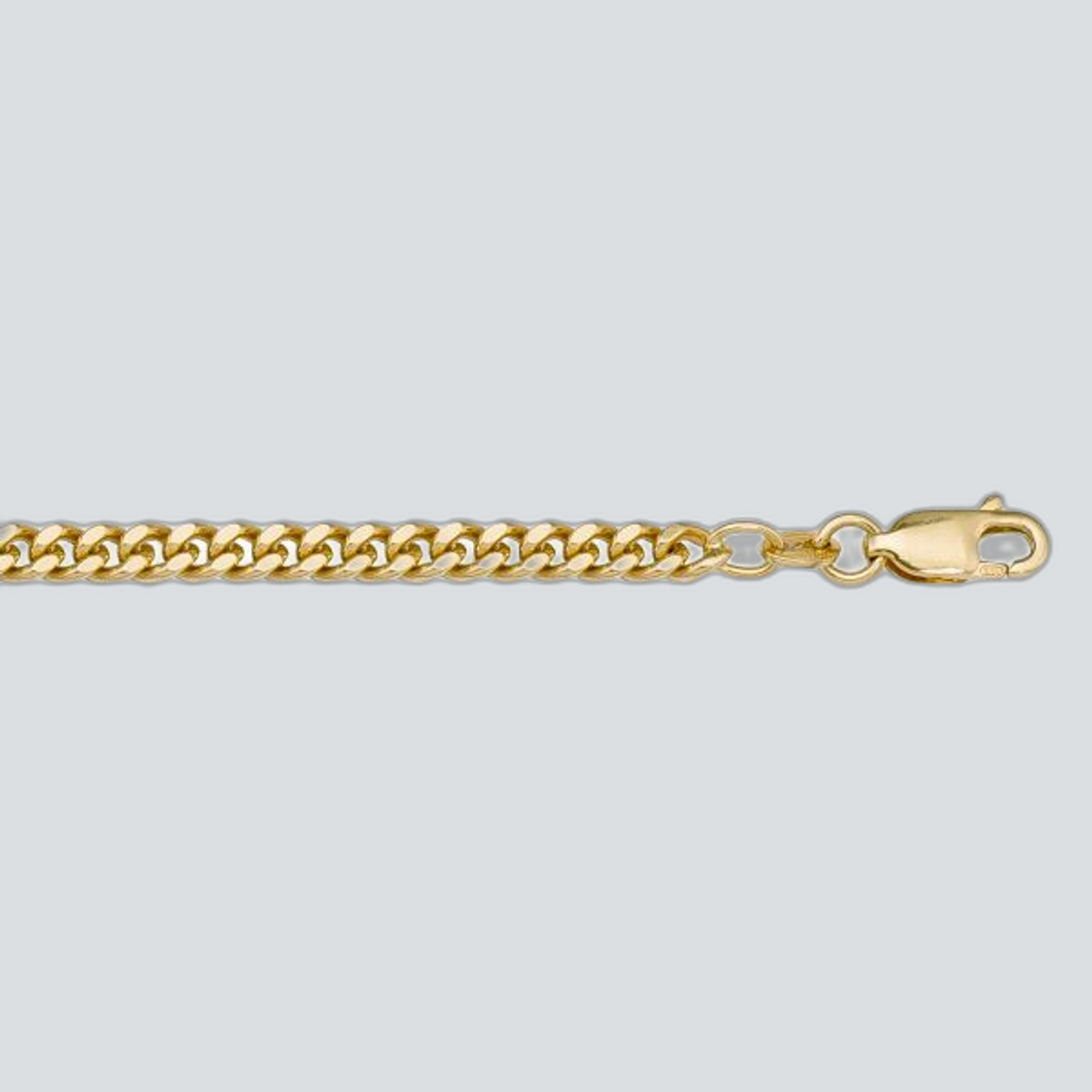 N107 - YELLOW GOLD SOLID CURB LINK