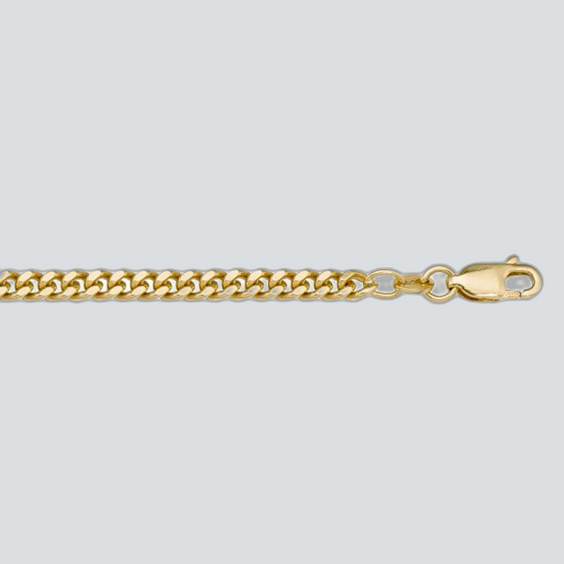 N107 - YELLOW GOLD SOLID CURB LINK