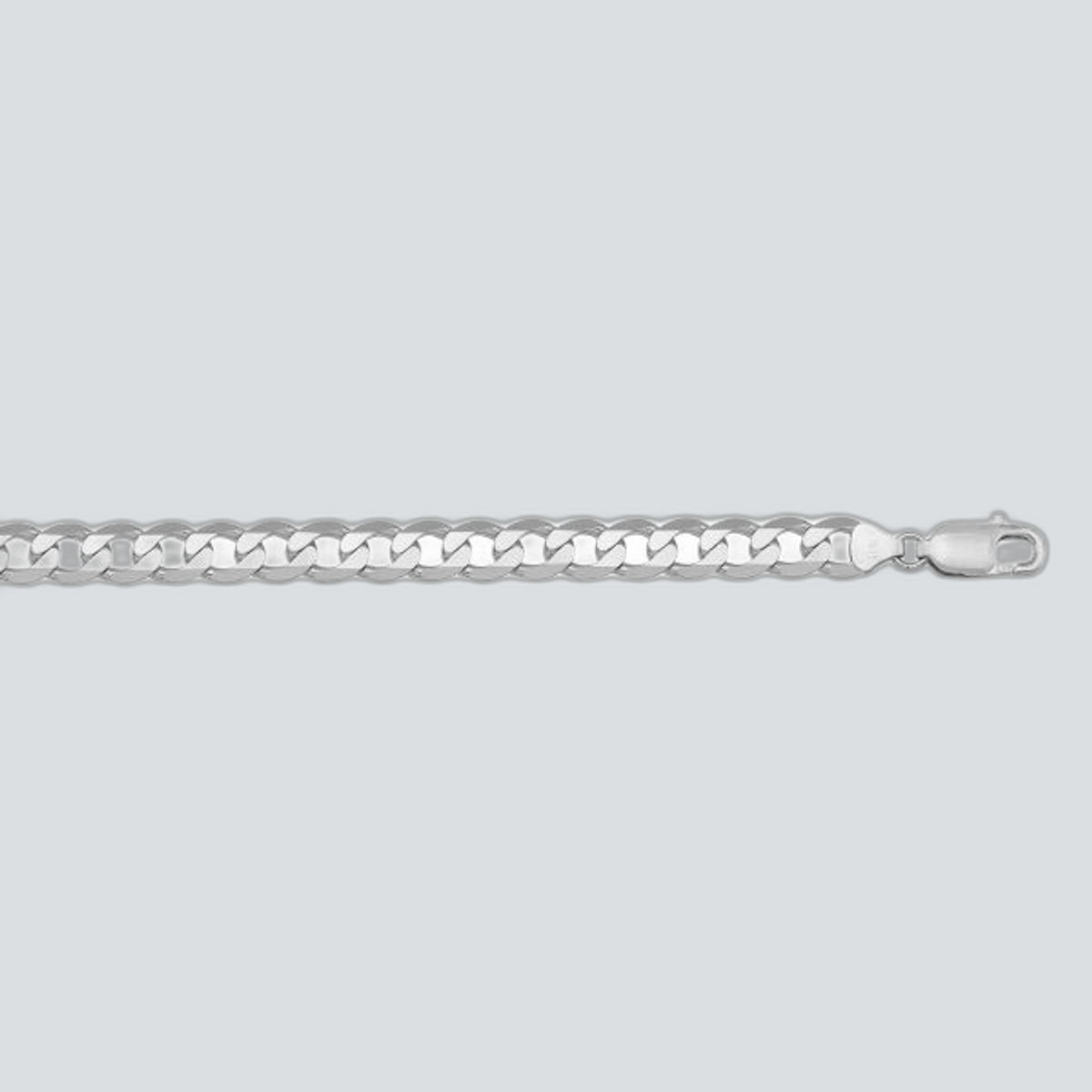 N205W - WHITE GOLD SOLID OPEN LINK
