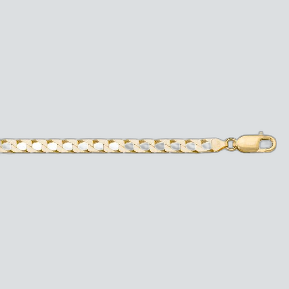 N223 - YELLOW GOLD SOLID SQUARED LINK