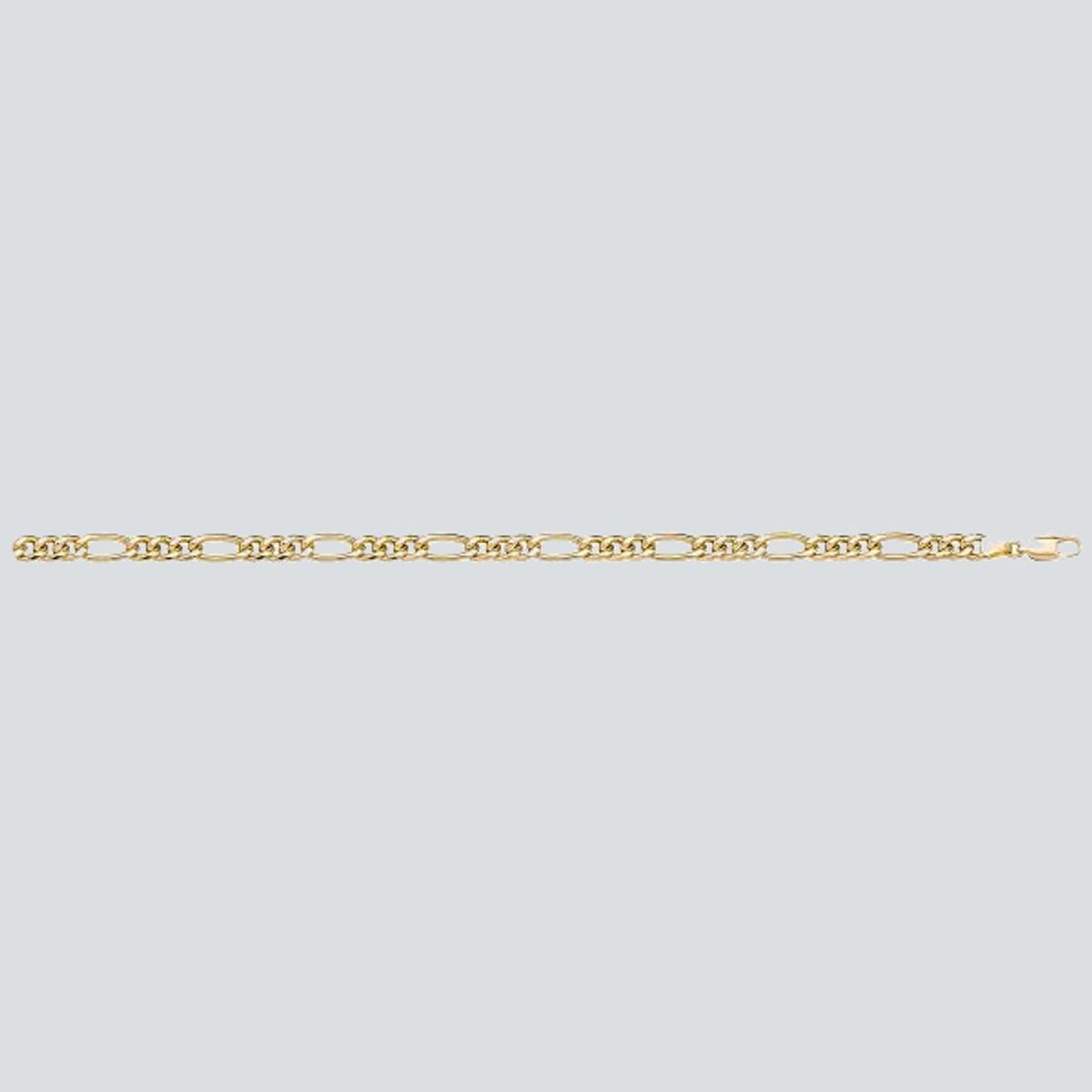 N704 - YELLOW GOLD HOLLOW FIGARO LINK