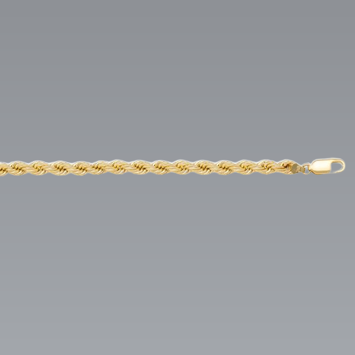 Gold Rope Chain 3mm - 14K hollow gold chain