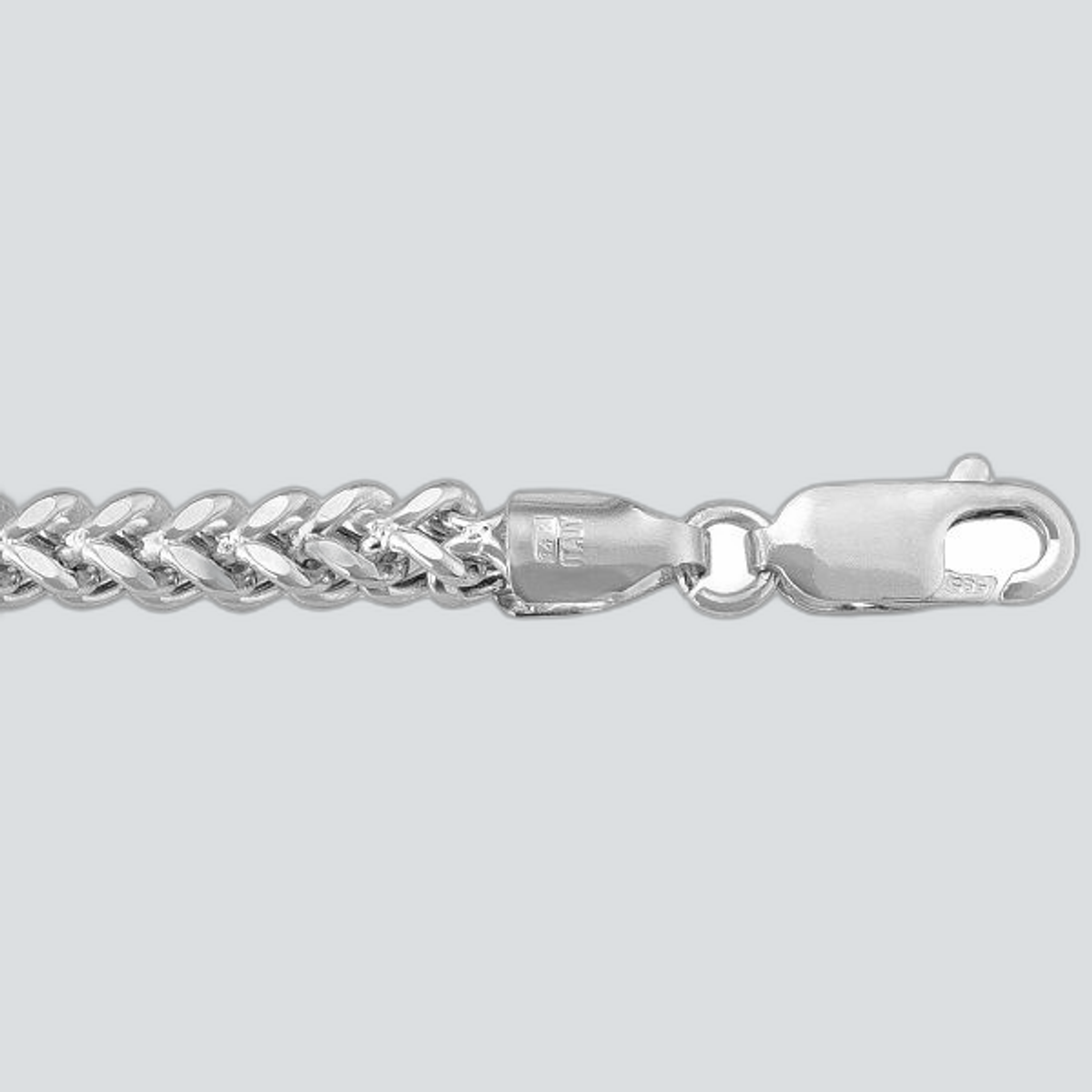 FRANCO-WG-3.6 - WHITE GOLD HOLLOW FRANCO LINK