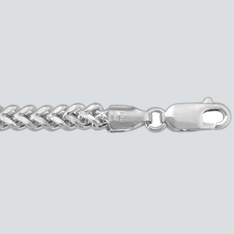 FRANCO-WG-3.6 - WHITE GOLD HOLLOW FRANCO LINK