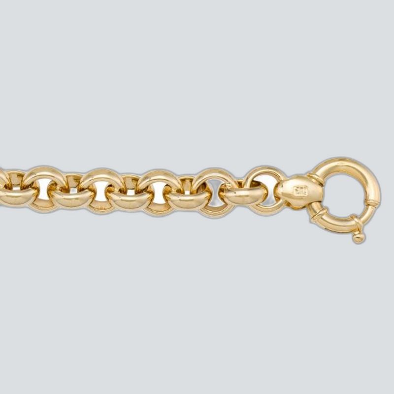 N610 - YELLOW GOLD HOLLOW ROLO LINK