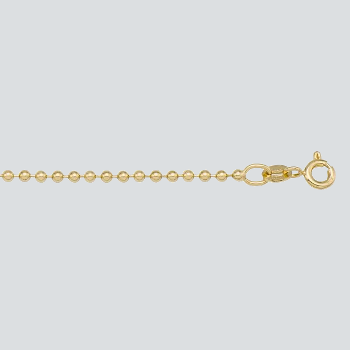 N414 - YELLOW GOLD BEAD LINK