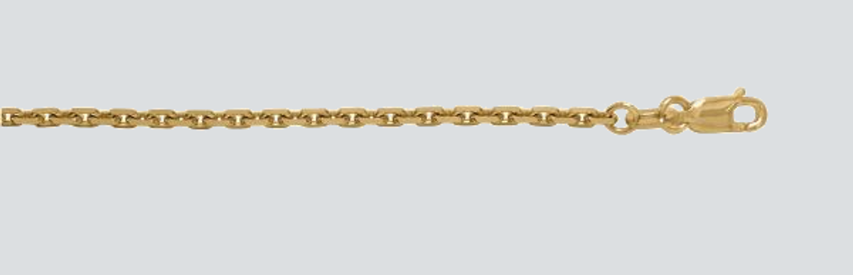 N142 YELLOW GOLD OVAL CABLE LINK