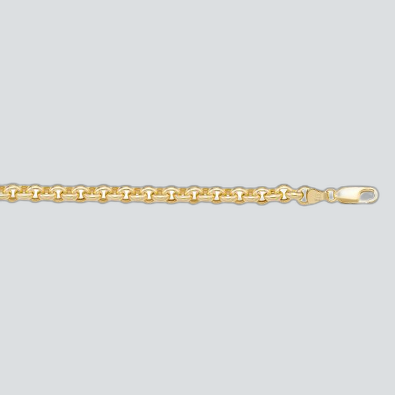 N608 - YELLOW GOLD HOLLOW ROLO LINK